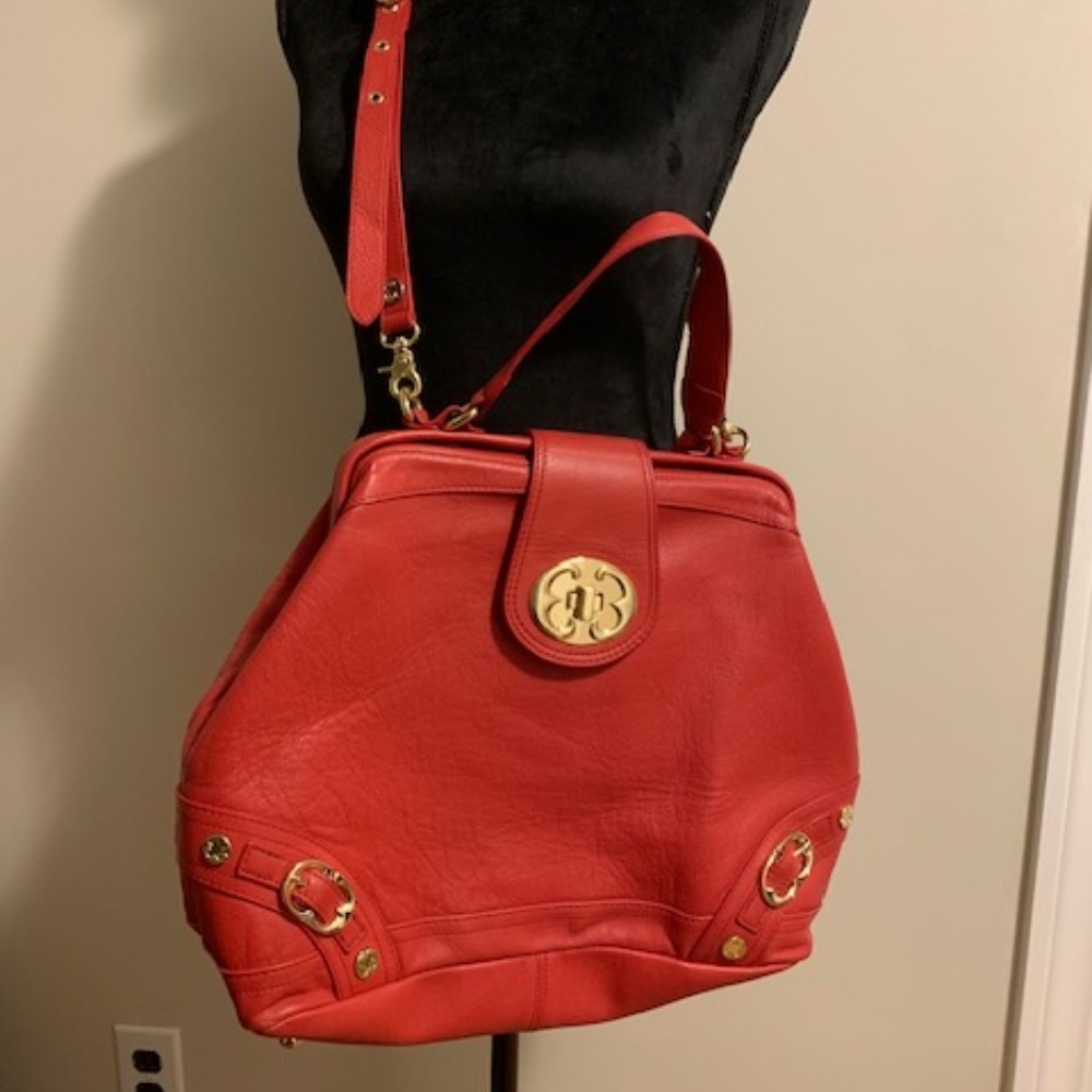 Emma Fox Red Leather Purse